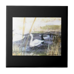 Peaceful Swan . . . Ceramic Tile