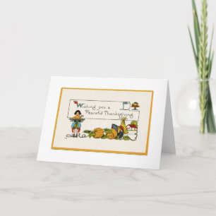 Peaceful Thanksgiving Greeting Card
