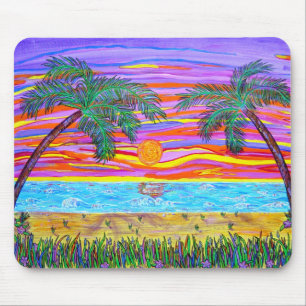 Peaceful Tropical Paradise Mouse Pad