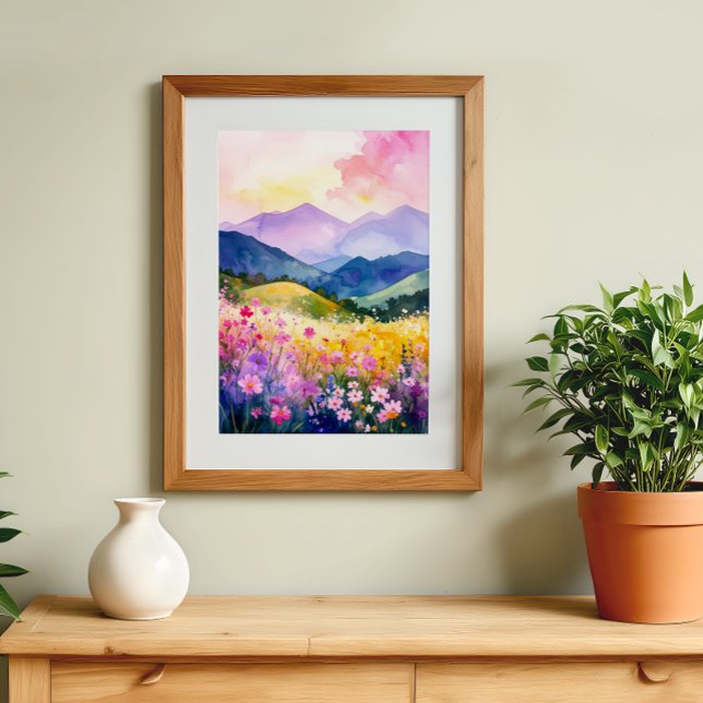 Peaceful Valley Blooming Hills Wall Art (Creator Uploaded)