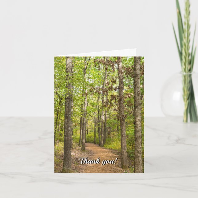 Peaceful Walk Thank You Card (Front)