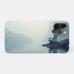 Peaceful Waterside Meditation Design iPhone 11 Pro Case