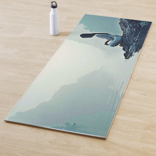 Peaceful Waterside Meditation Design Yoga Mat