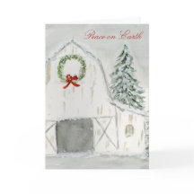 Peaceful Winter Holiday Barn