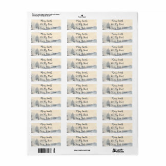 Peaceful Winter Snowy Landscape Custom Return Address Label