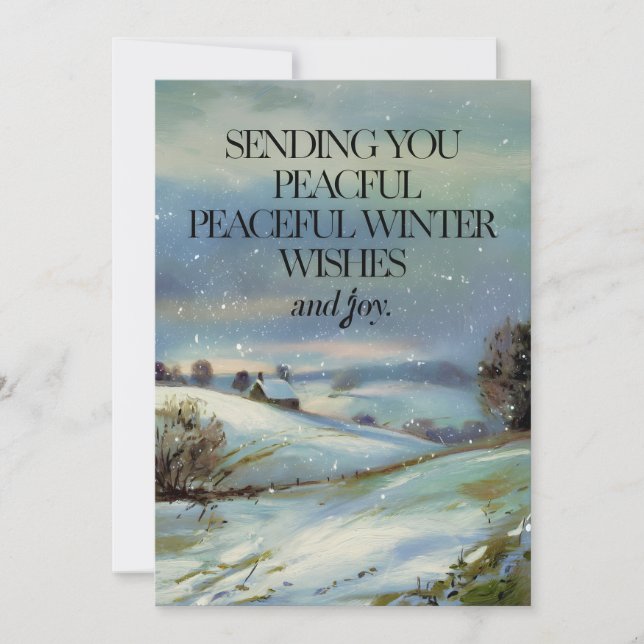 Peaceful Wishes - Christmas Card (Front)