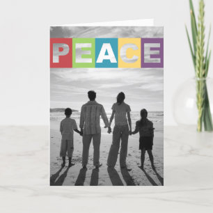 Peaceful Wishes Christmas/ Holiday Photo Card