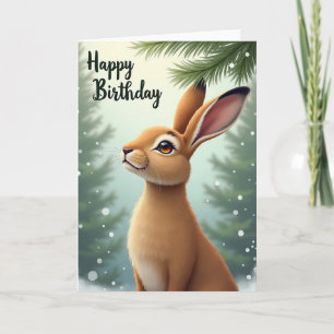 Peaceful Woodland Birthday Card