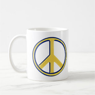 Peaceful World: Iconic Peace Sign Coffee Mug