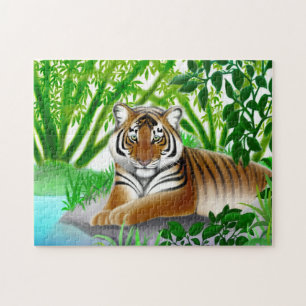 Peaceful Young Bengal Tiger Puzzle