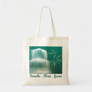 Peaceful Zen Waterfall Tote Bag