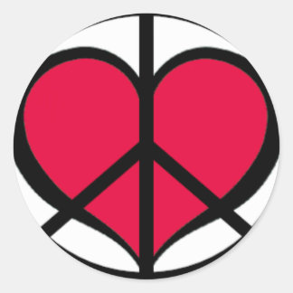 PeaceLove Classic Round Sticker