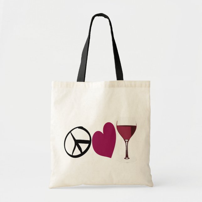 PeaceLove&Wine Tote (Front)
