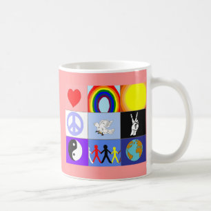 peaceloveunity Mug - pink