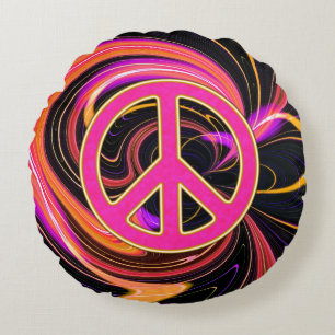 PeaceNebula Round Cushion