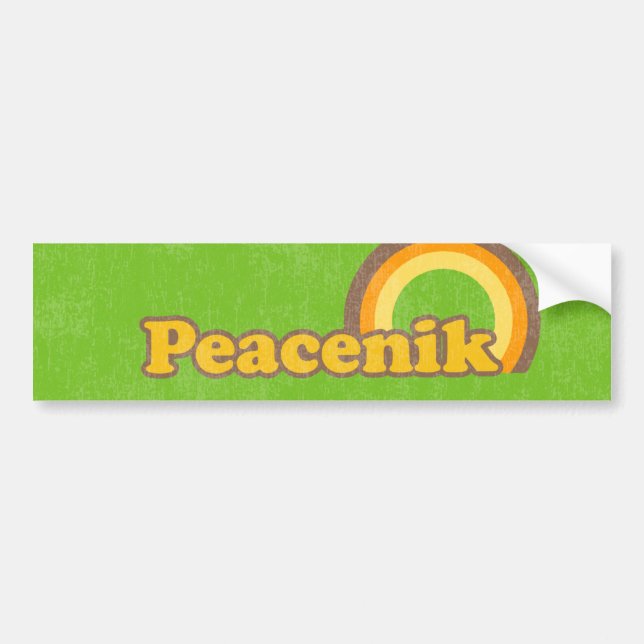 Peacenik Bumper Sticker (Front)