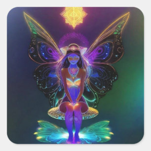 Peacepixy Business card Square Sticker