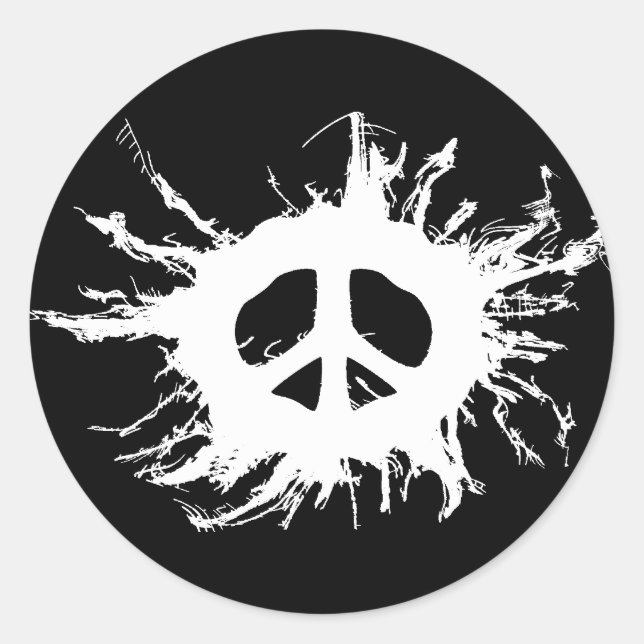 Peaces Classic Round Sticker (Front)