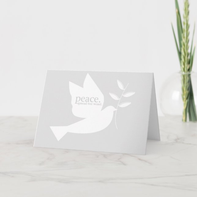 PeaceSpreadTheWord Card (Front)