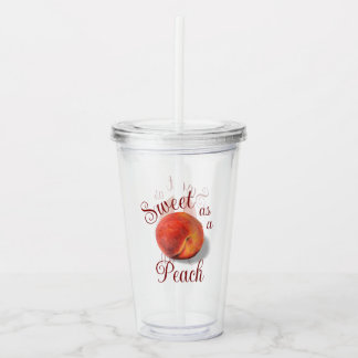 Peach Acrylic Tumbler