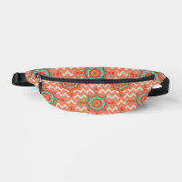 Peach and Aqua Tiled Pattern Beautiful