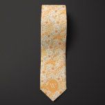 Peach and Cream Floral Tie<br><div class="desc">Radiate elegance with our Peach and Cream Floral Neck Tie. The combination of peach and cream,  along with the floral pattern,  adds a touch of sophistication to your wedding attire. Don't forget to pair it with our matching socks for a complete ensemble.</div>