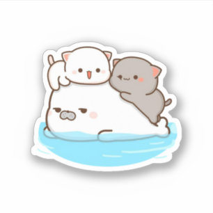Peach And Goma Mochi Cat