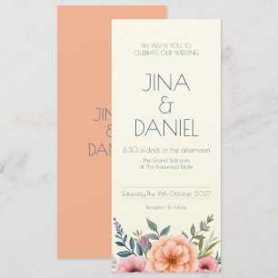 Peach and Petal Dream Invitation