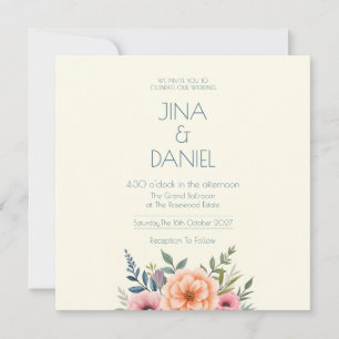 Peach and Petal Dream Save The Date