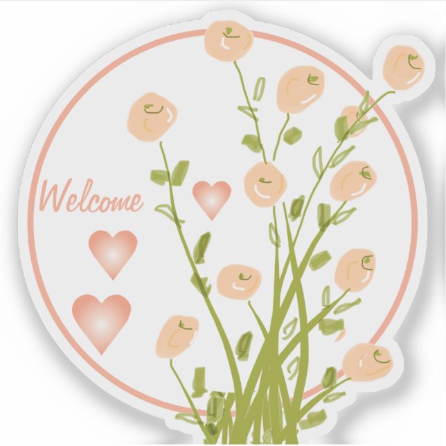 Peach And Pink Floral (Front)