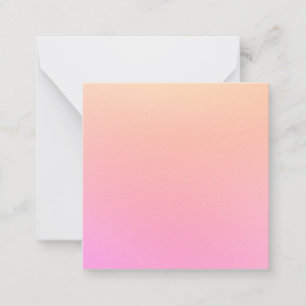 Peach and pink gradient card