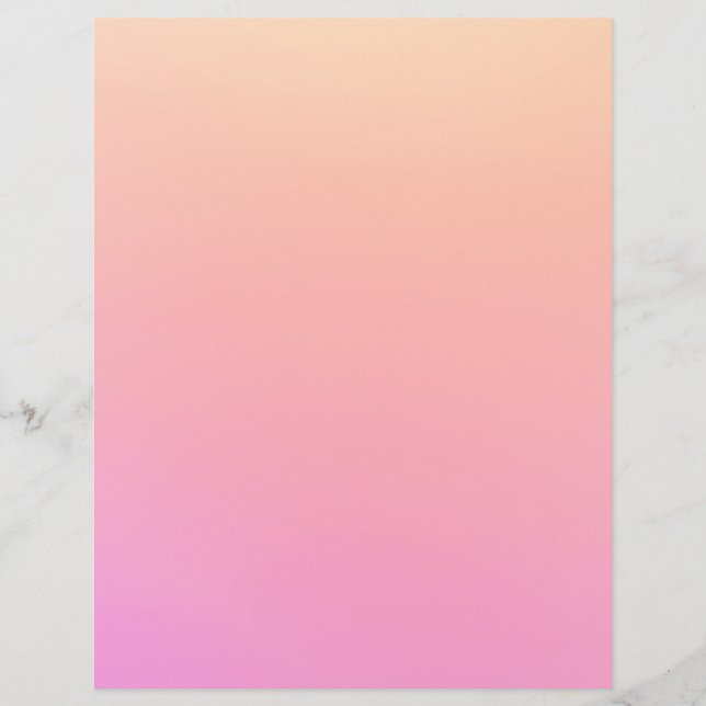 Peach and pink gradient flyer (Front)