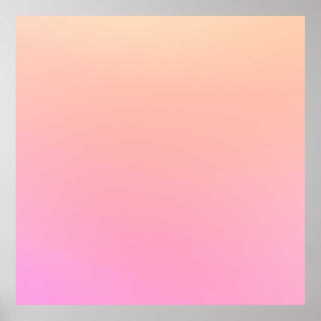 Peach and pink gradient poster (Front)