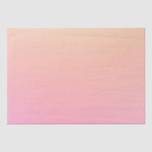 Peach and pink gradient tissue paper