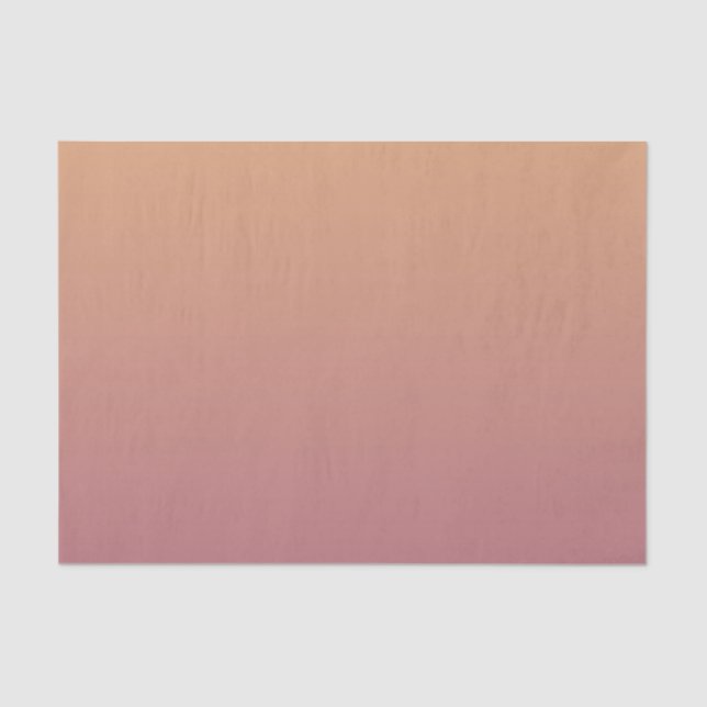 Peach and Plum Ombre Gradient Tissue Paper (Front)