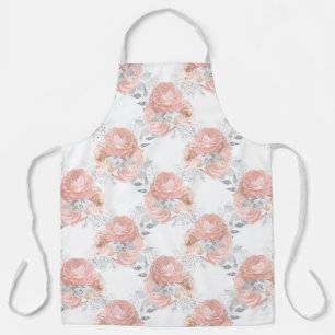 Peach and Silver Series Design 2 Apron