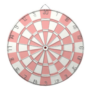 Peach And White Dartboard