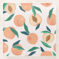 Peach Apricot: Tropical Seamless Pattern.