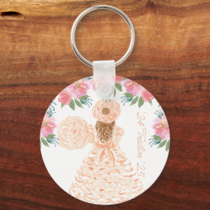Peach Azalea Trail Maid Key Ring