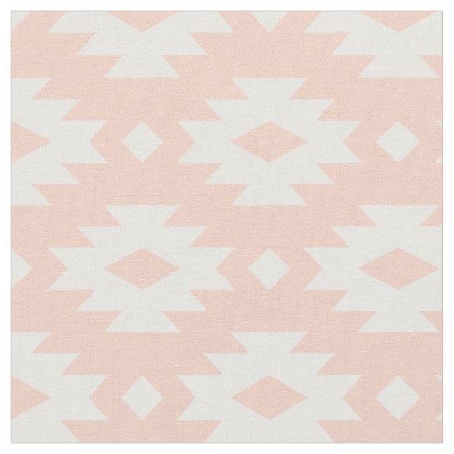 Peach Aztec Fabric (Close Up)