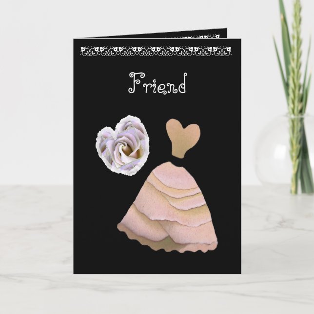 Peach Be My Bridesmaid Wedding Invitation (Front)