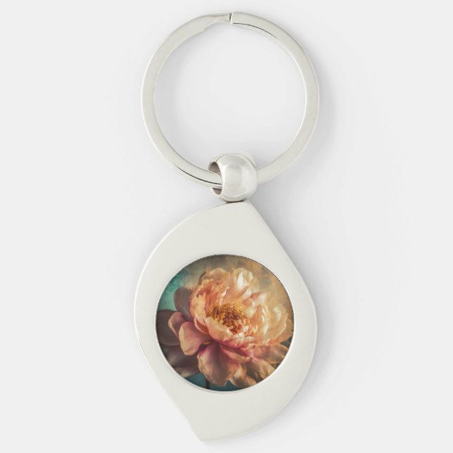 Peach Beauty  Key Ring (Front)