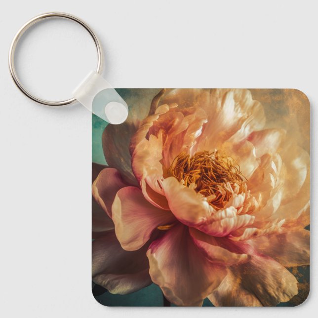 Peach Beauty  Key Ring (Front)