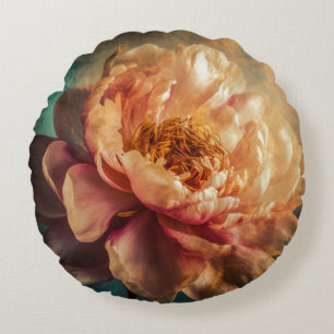 Peach Beauty Round Cushion