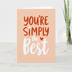 Peach Best Mum Sentiment Card