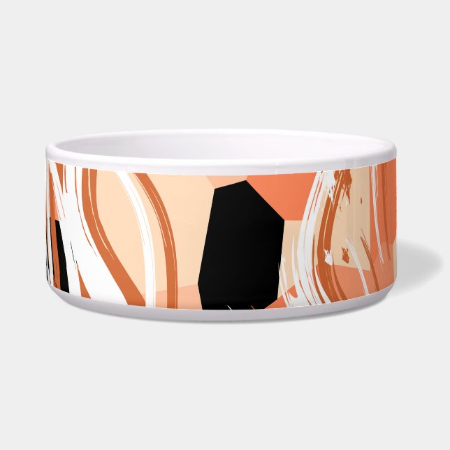Peach Black White Abstract Pattern. (Front)