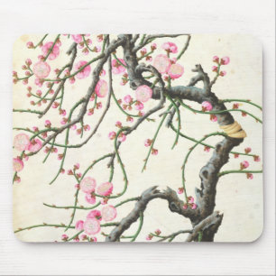 Peach blossom (colour on paper) mouse pad