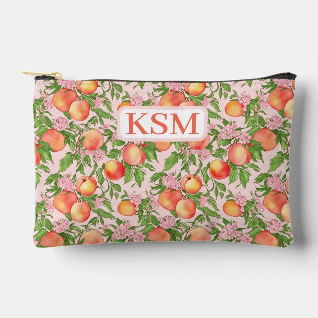 Peach Blossom Pencil Pouch (Front)
