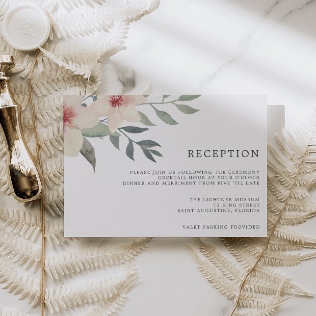 Peach Blossom Reception Card (Creator Uploaded)