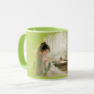 Peach Blossom Study Room Aesthetic Mug